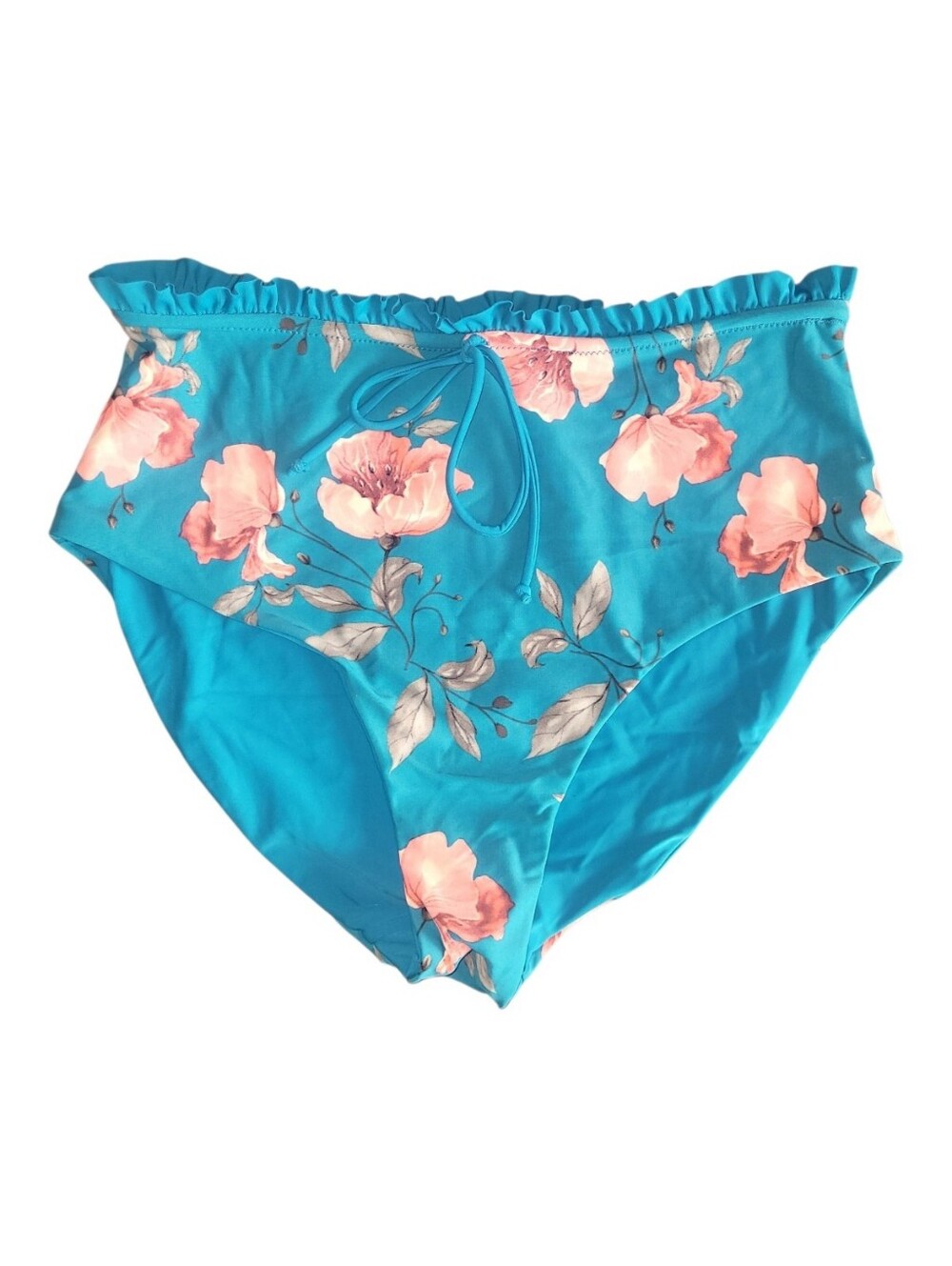 NWT Coral Reef Swim Womens Large High Waist Floral Swim Bottoms
